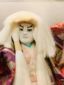 lot 44 image: Handmade Kabuki Dancer Japanese Samurai Doll &amp Display Case