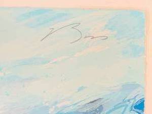 lot 47 image: Earl Biss Artist Proof Blizzard Along The Beartooth Range
