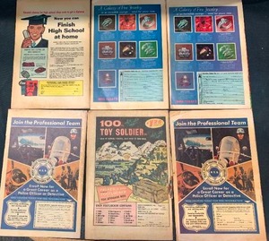 lot 52 image: Six Charlton Vintage Comic Books