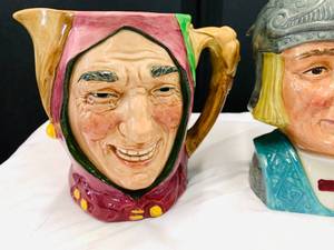 lot 96 image: Two Tall Large Size Royal Daulton Toby Pitchers