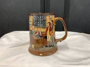 lot 97 image: Royal Daulton Mug with Dickens Scene from The Christmas Carol