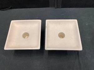 lot 110 image: MCM Haegar Pottery Candleholders