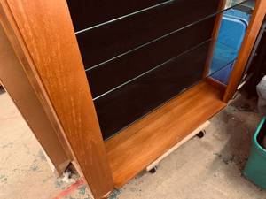 lot 117 image: Solid American Walnut Repurposed Buffet Hutch