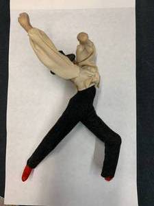 lot 120 image: Vintage Roldan Klumpe Spanish Dancer Felt Doll