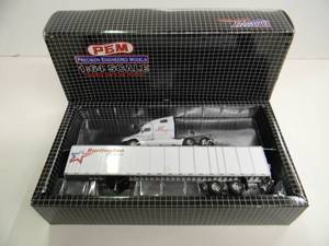 lot 7 image: PEM 164 SCALE DIE CAST - BURLINTON MOTOR CARRIERS M75013 - NEW IN BOX - GREAT PIECE - SEE PICTURES