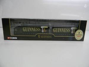 lot 12 image: CORGI 164 SCALE DIE CAST - #59531 GUINESS SCANIA 4 WHEEL RIGID LORRY & CLOSE COUPLE TRAILER - NEW IN BOX - GREAT PIECE - SEE PICTURES