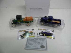 lot 32 image: NATIONAL MOTOR MUSEUM MINT - #VTY6 - 132 SCALE 1923 FORD MODEL TT SAW MILL & 1936 DODGE PICKUP - NEW IN BOX - VERY COOL PIECES - SEE PICTURES