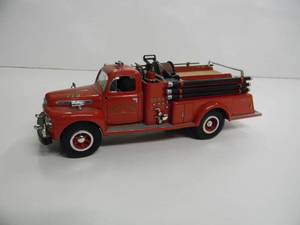 lot 42 image: FIRST GEAR  134 SCALE DIECAST - 1951 FORD BIG JOB F-7 CITY OF FRANKLIN FIRE TRUCK - COOL PIECE - SEE PICTURES