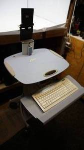 lot 8 image: Flo Workstation On Wheels Point of Care Cart...Never lose your Laptop again  Portable Workstation for Office or Home