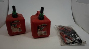 lot 48 image: Gas Cans, Jumper Cables