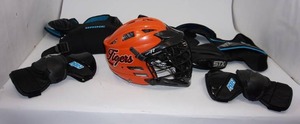 lot 57 image: LaCrosse Gear including Tigers Helmet