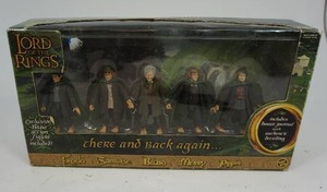 lot 67 image: Open Box The Lord Of The Rings There And Back Again 5 Figure Set ToyBiz