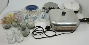 lot 100 image: Lowenbrau Drinkware, Lean Machine, Electric Fry Pan Etc.