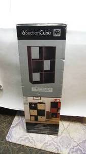 lot 115 image: Six Section Cube Shelving UnitNIB