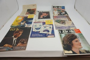 lot 127 image: Life, Look Etc. Covering the Kennedys...Ephemera