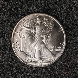 1988 American Silver Eagle - 1 Troy Oz.