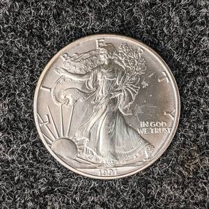 1991 American Silver Eagle - 1 Troy Oz.