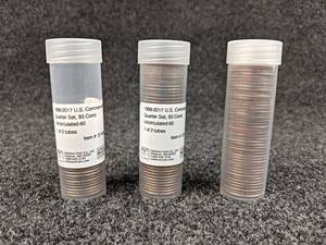 Lot of 112 - 1999-2017 US Commemorative Quarters (Label states Uncirculated-60 Grade)