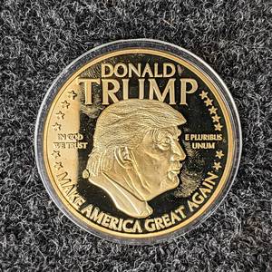 Donald Trump Make America Great Again Commemorative Gold Tone Coin