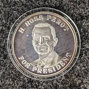 1 oz. .9999 Silver Round - H. Ross Perot For President