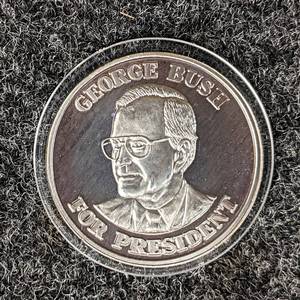 1 oz. .9999 Silver Round - George Bush For President