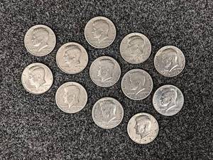 Lot of (12) Kennedy Half Dollar Coins