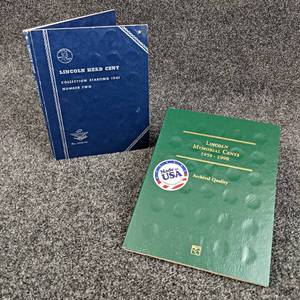 Lincoln Cent Collections - Includes (2) Books