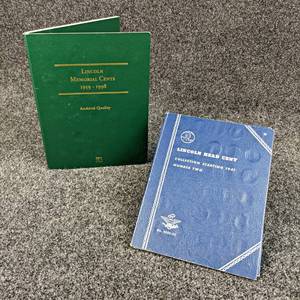 Lincoln Cent Collections - Includes (2) Books