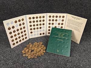 Lincoln Cent Collections - Includes (1) Book with 74 Coins, (1) Empty Book, and Lot of Wheat Pennies