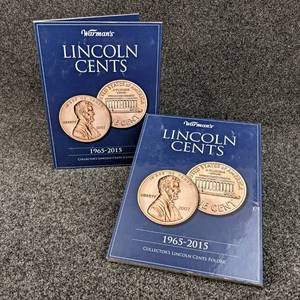 Lincoln Cent Collections - Includes (2) Books