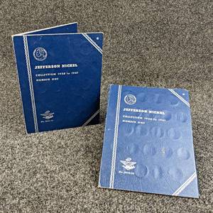 1938-1961 Jefferson Nickel Collections - Includes (2) Books with 78 Coins Total