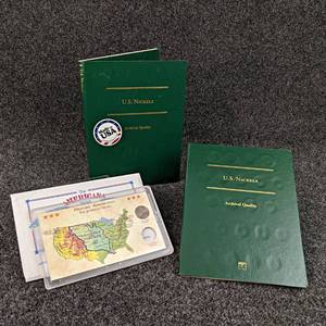 1940-2008 Jefferson Nickel Collections - Includes (2) Books with 117 Coins and (1) Americana Series Nickel