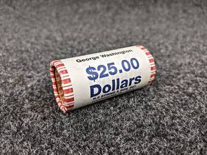Roll of (25) 2007 United States Presidential Dollar Uncirculated Coins - George Washington