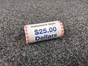 Roll of (25) 2011 United States Presidential Dollar Uncirculated Coins - Rutherford B. Hayes