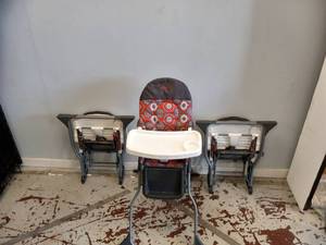 (3) FULL SIZE FOLDING HIGH CHAIRS