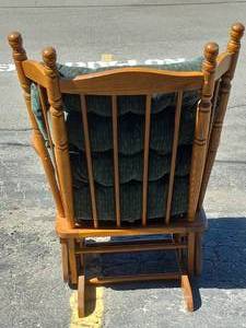 WOODEN ROCKER GLIDER CHAIR