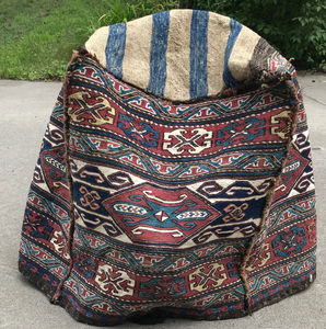 lot 274 image: Lrg Handmade Persian Oriental Rug Carpet Tent Bag