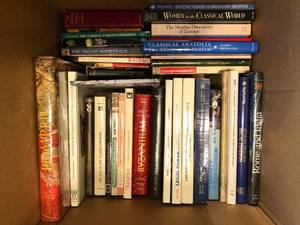 lot 467 image: Box of Unsorted Books - History, Academic, Travel, Misc.
