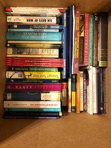 lot 468 image: Box of Unsorted Books - History, Academic, Travel, Misc.