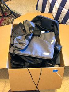 lot 341 image: Large Box of Assorted Bags and Cases