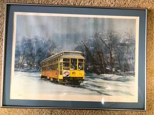 lot 87 image: Dave Riebe Como Streetcar Print