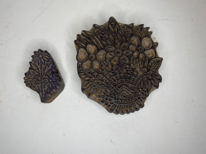 lot 64 image: 2 Floral Woodblocks