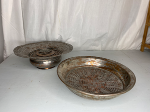 lot 167 image: 2 Antique Metal Vessels
