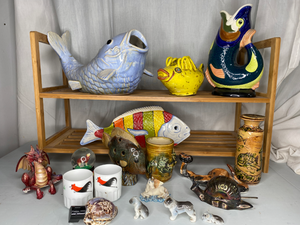 lot 170 image: 17 Ceramic Animal Figurines and Objects