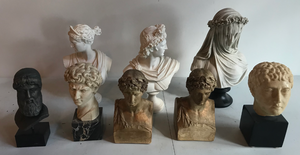 lot 143 image: Grp 8 Classical GreekRoman Style Busts