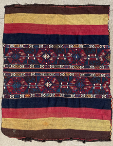 lot 258 image: Rare Handmade Persian Oriental Camel Saddle Rug Carpet