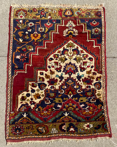 lot 261 image: Interesting Handmade Persian Oriental Sample Rug Carpet