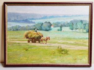 lot 202 image: Impressionist Oil on Board Signed Painting