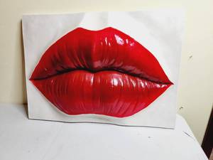 lot 187 image: Vintage Pop Art Lips Sculpture Artwork