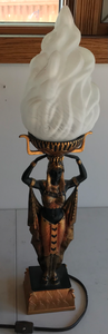 lot 375 image: Art Deco Egyptian Style Figural Lamp